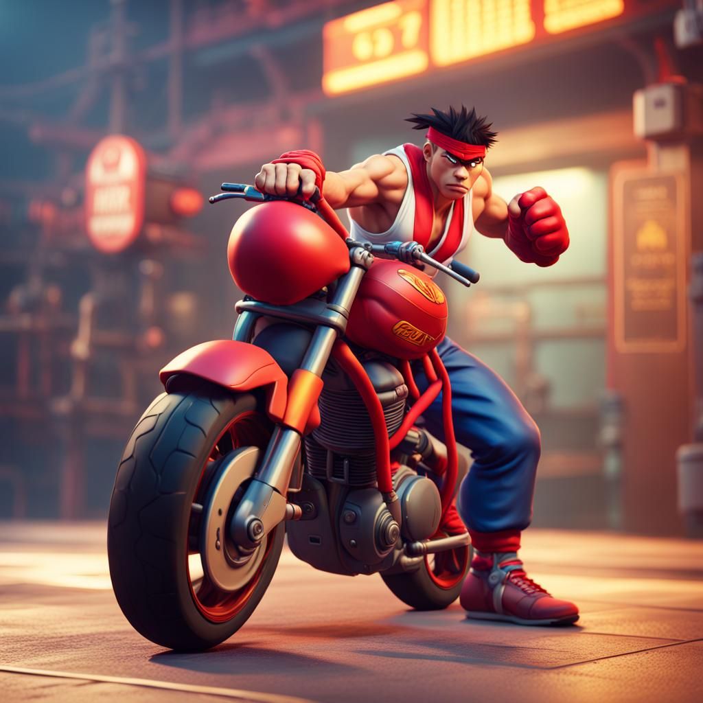 E. Honda from Street Fighter as 3D Art