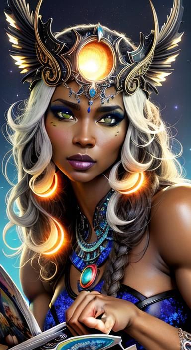 Neon Beach Babe Pinup in Underground Comix Style