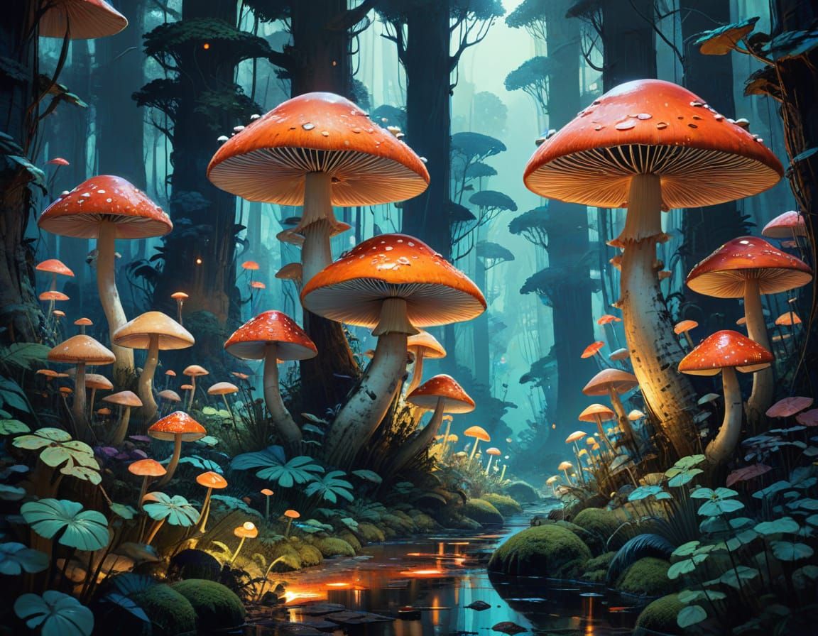 Mushroom forest
