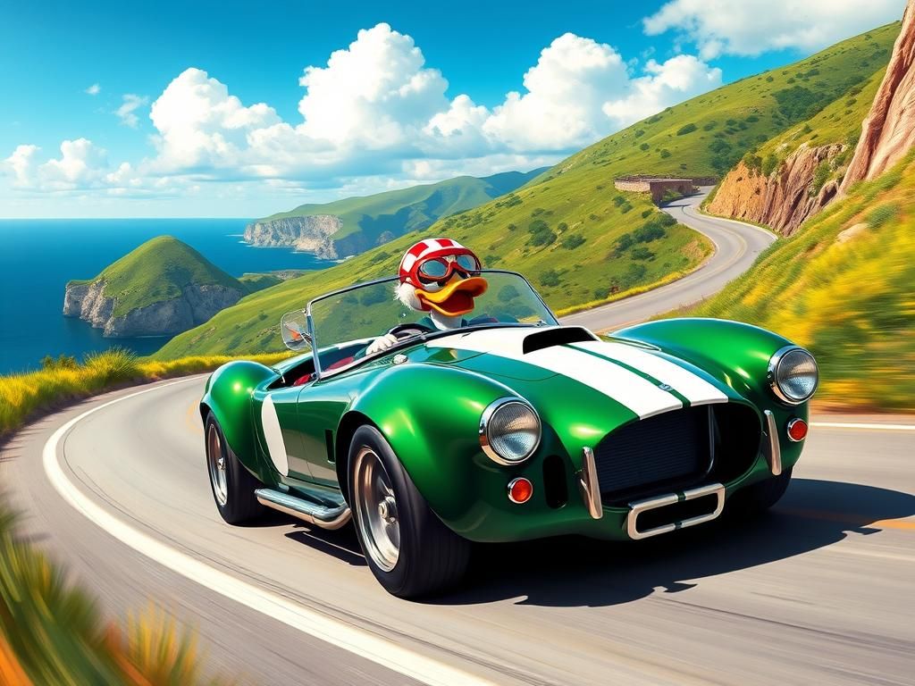 1965 british racing green Shelby Cobra