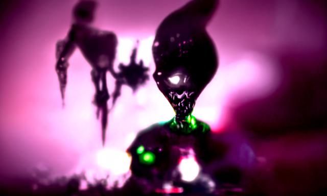 Satanic Aliens in Aetherpunk Zombiecore Style