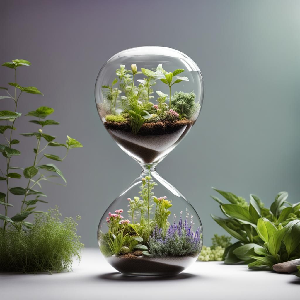 Cosmic Hourglass: Space and Plants Unite