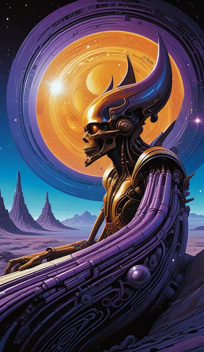 Iridescent Star Clusters in Cosmic Realism Style