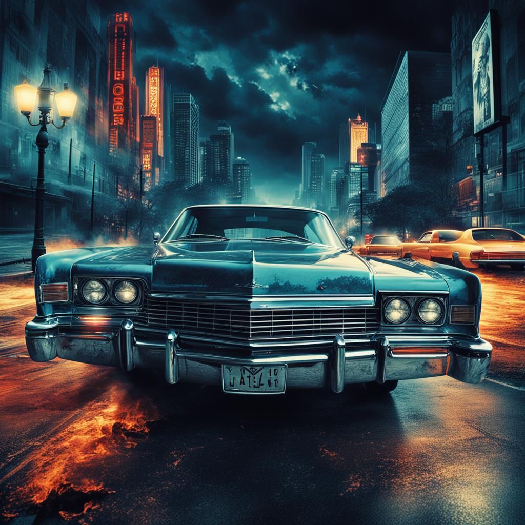 Thriller Movie Poster in Cool Tones