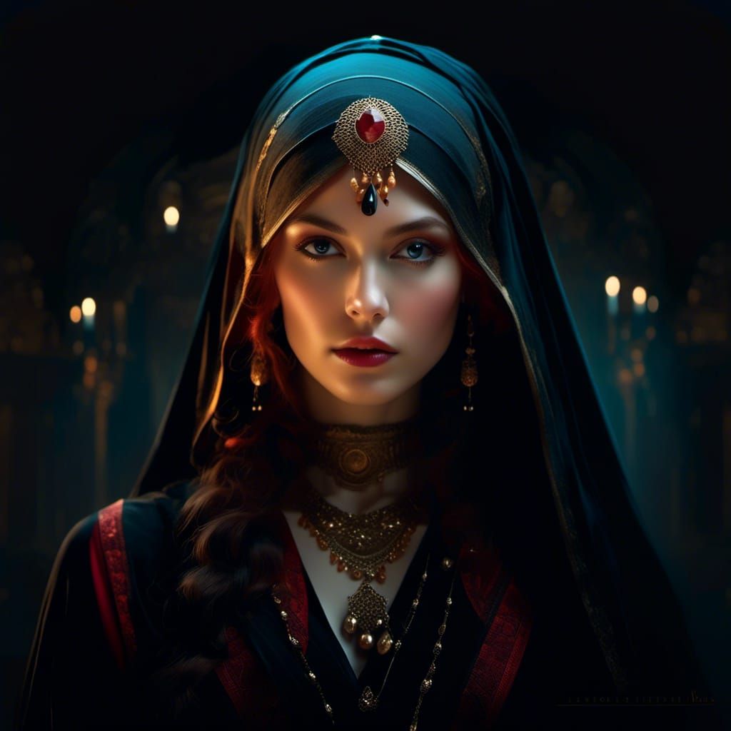 Goddess Portrait: Intricate and Divine Masterpiece