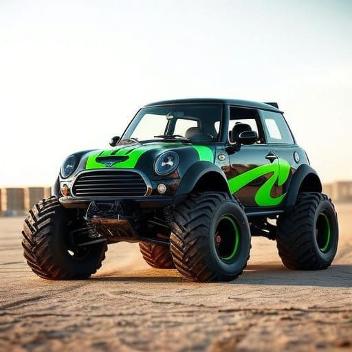 Monster Truck Mini Cooper Concept Art