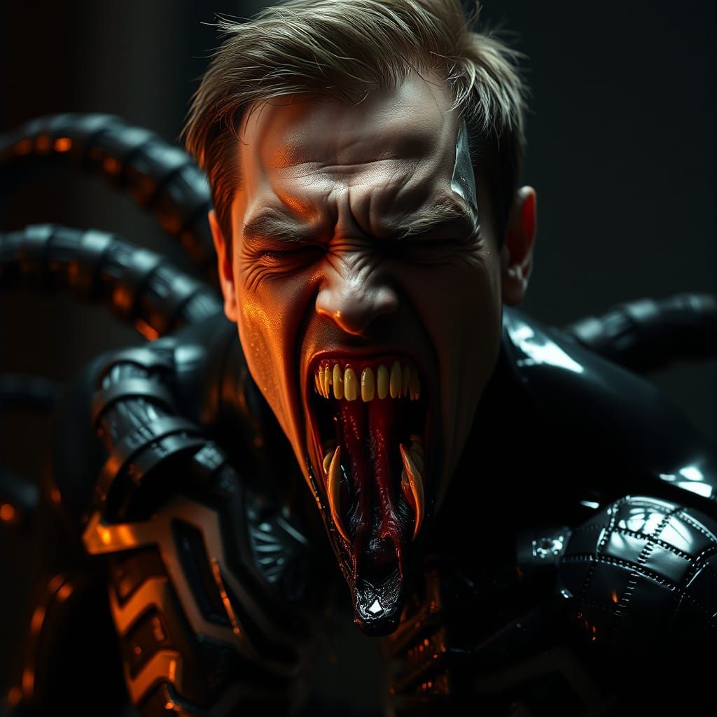 Eddie brock  turning into the venom