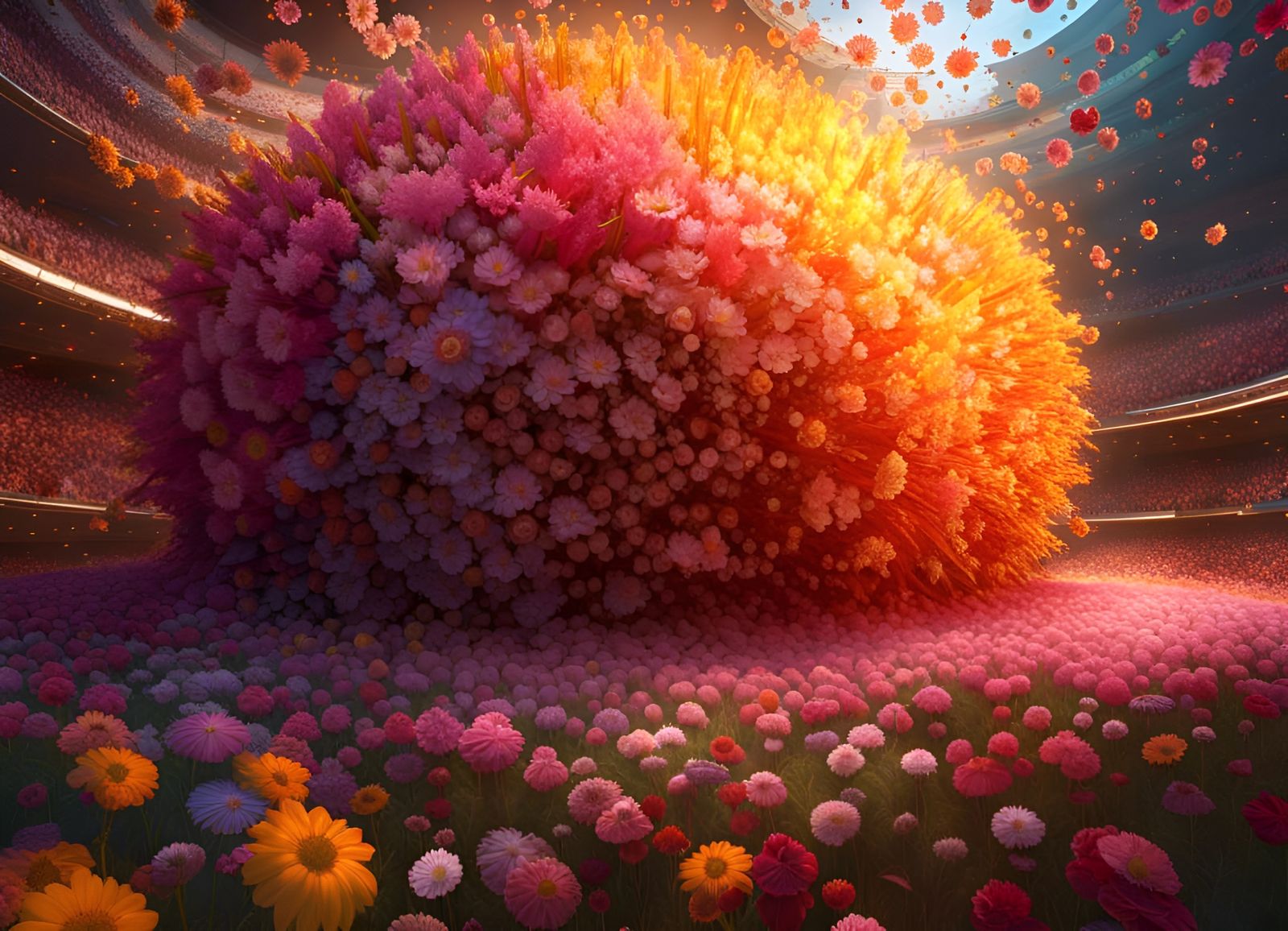 Floral Nuclear Explosion in HDR Style