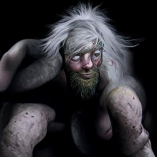 Naked Woodcutter: Lovecraftian Horror Meets Digital Art