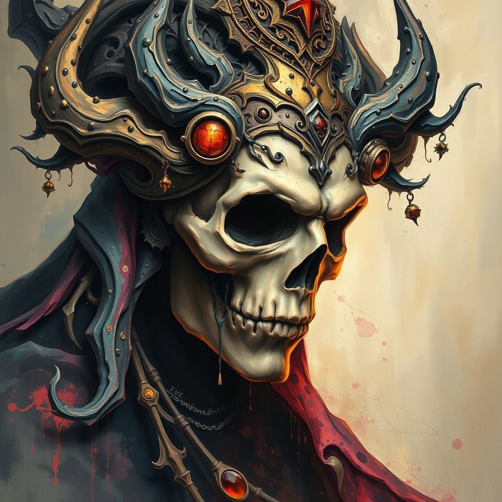 Mystical Masterpiece in Gouache Epic Style