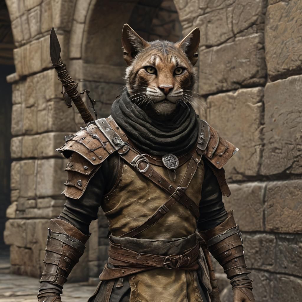 Realistic 4K Image of Khajiit Thief
