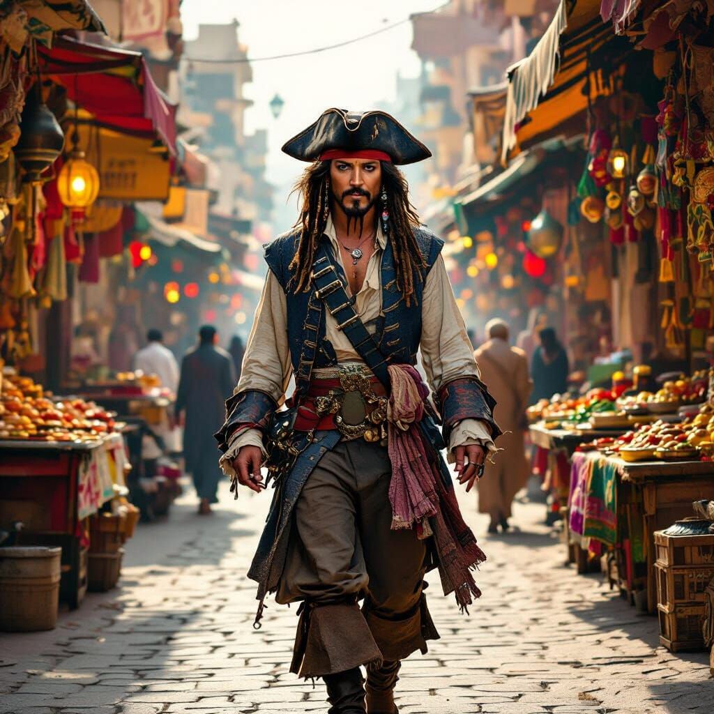 Captain Jack Sparrow in Karachi, Pakistan