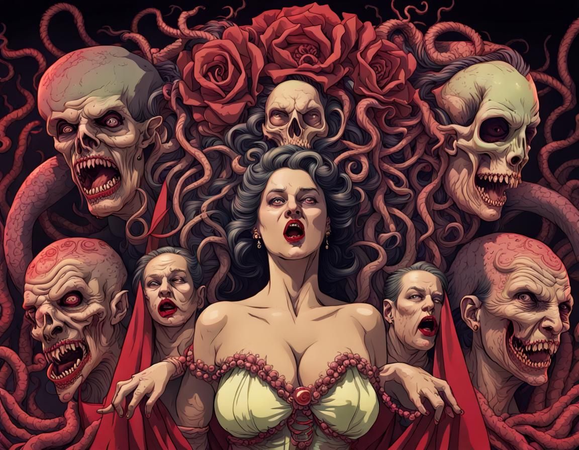 Horrific Opera Night with Gorgon in 8K HD