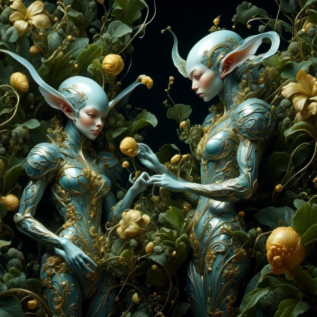 Scientists Examine Flora in 4D Scene