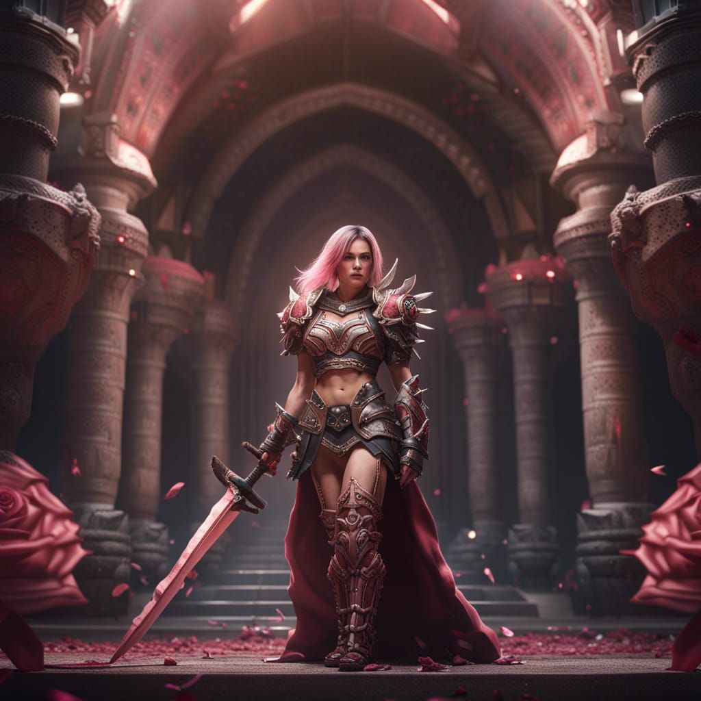 Rose Blackpink as Barbarian Warrior in Colosseum