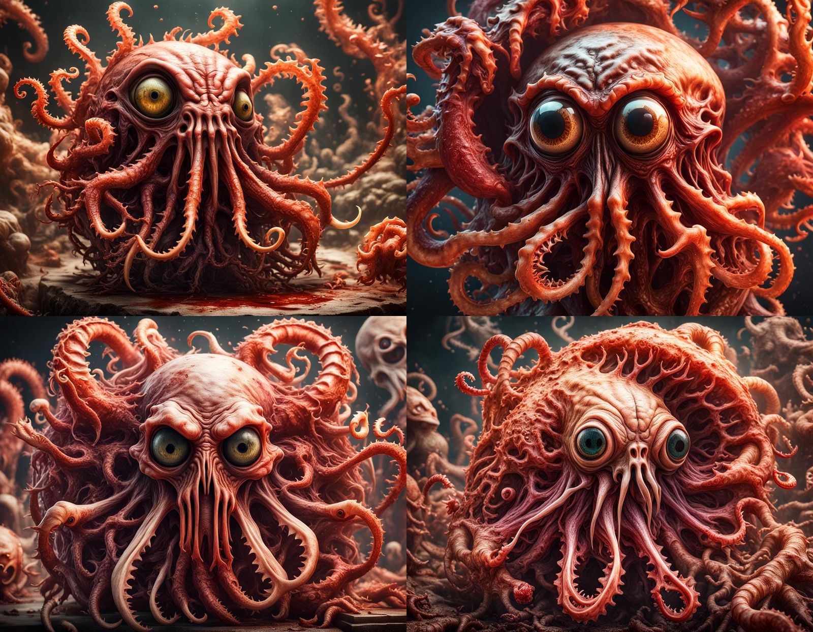 Horrific Homunculus Vivisection in Detailed Matte Painting