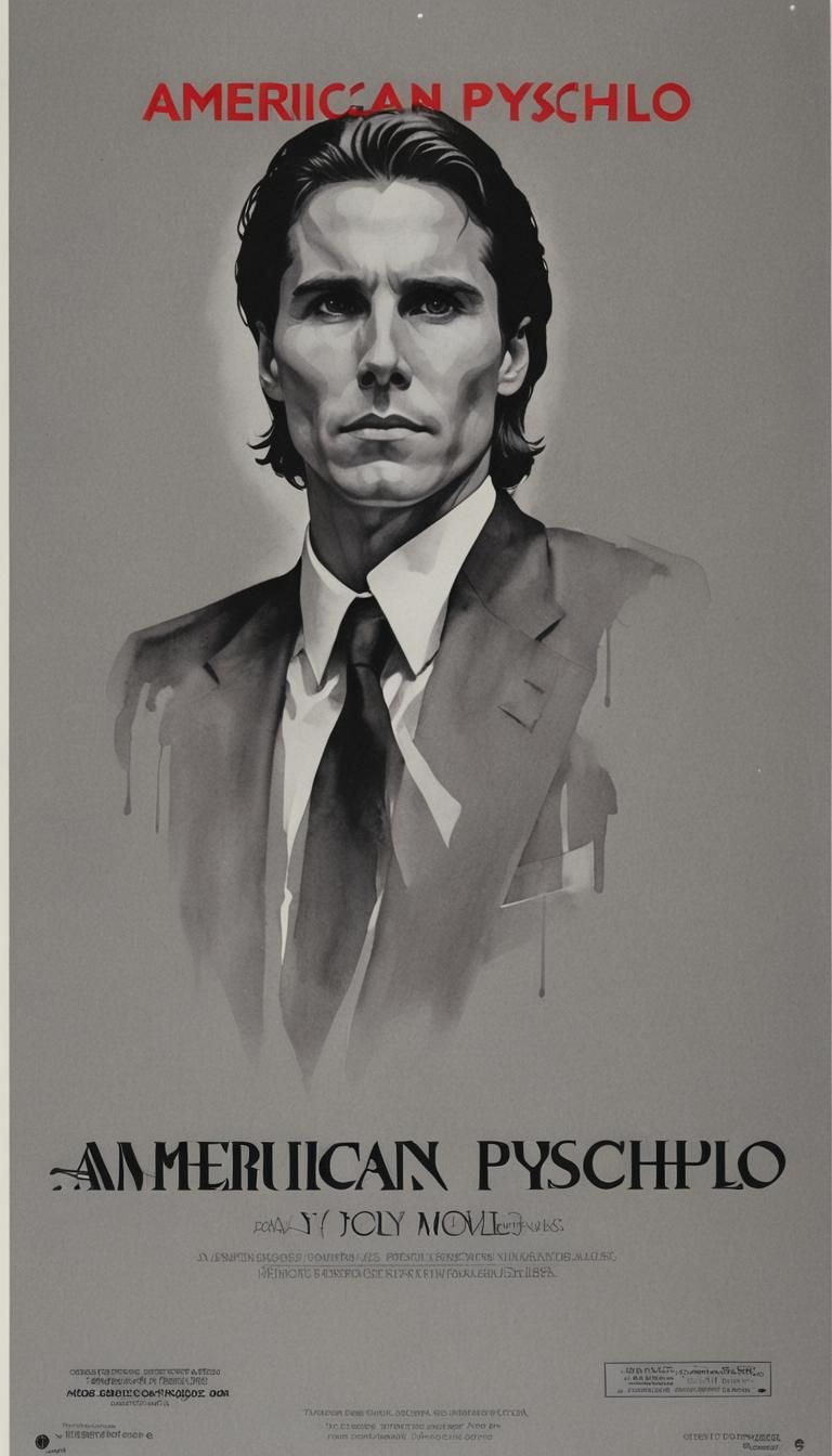 American Psycho Movie Poster: 80s Nostalgia