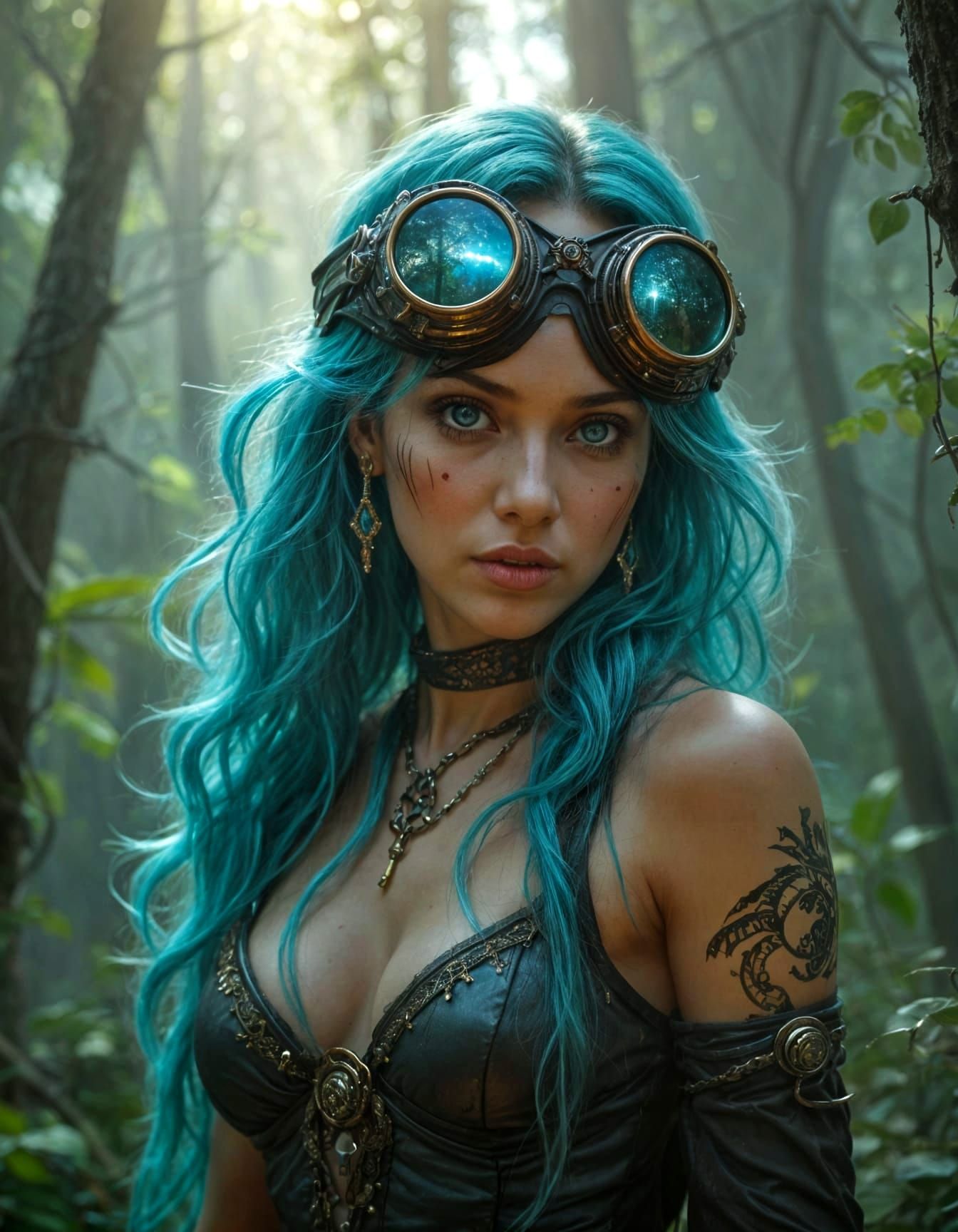 Zaunite Character in Enchanted Arcane Forest