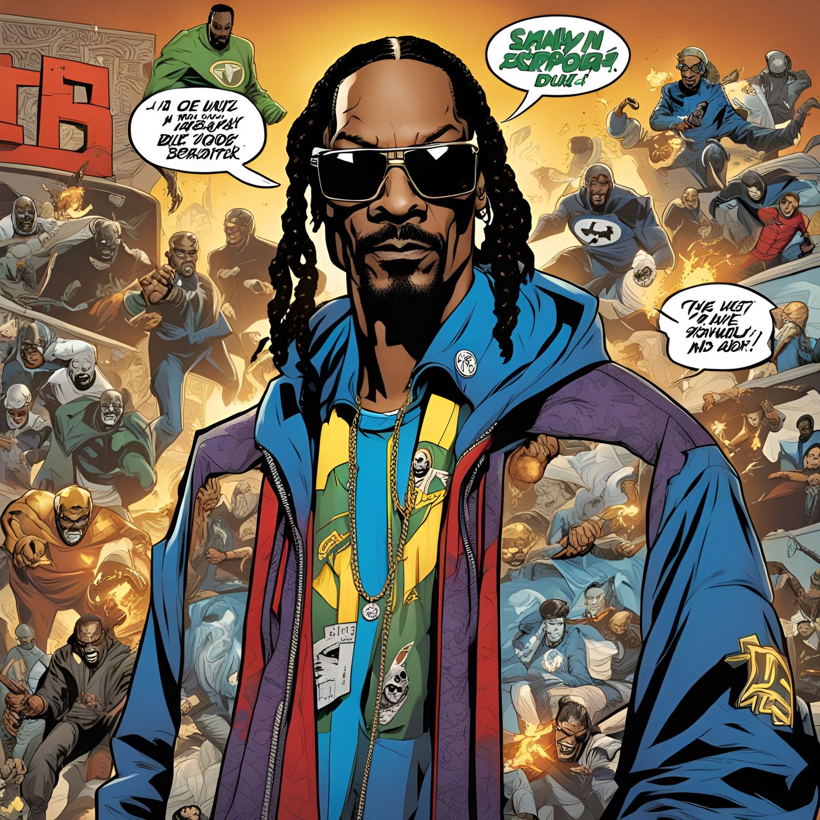 Snoop Dogg as Comic Book Hero