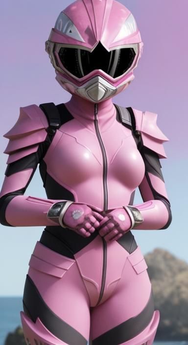 Pink Armored Starfish Power Ranger