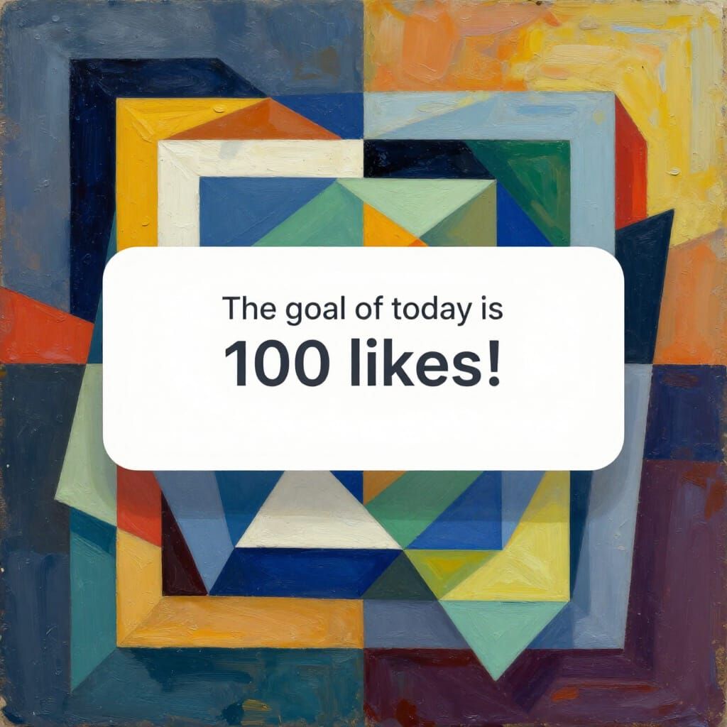 Cubist Goal Painting with Geometric Fauvism and Art Deco Sty...