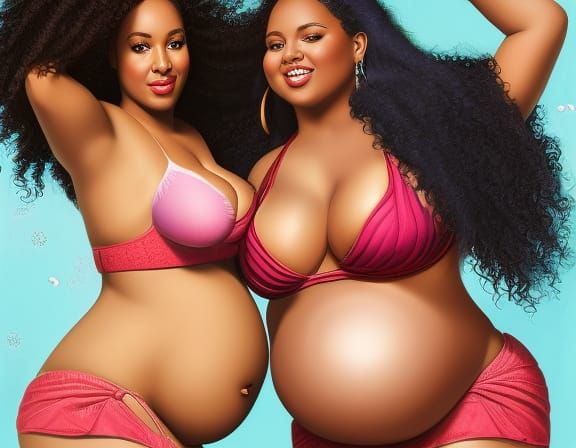 Fantasy Belly Inflation with Mech-Pumps in Matte Painting