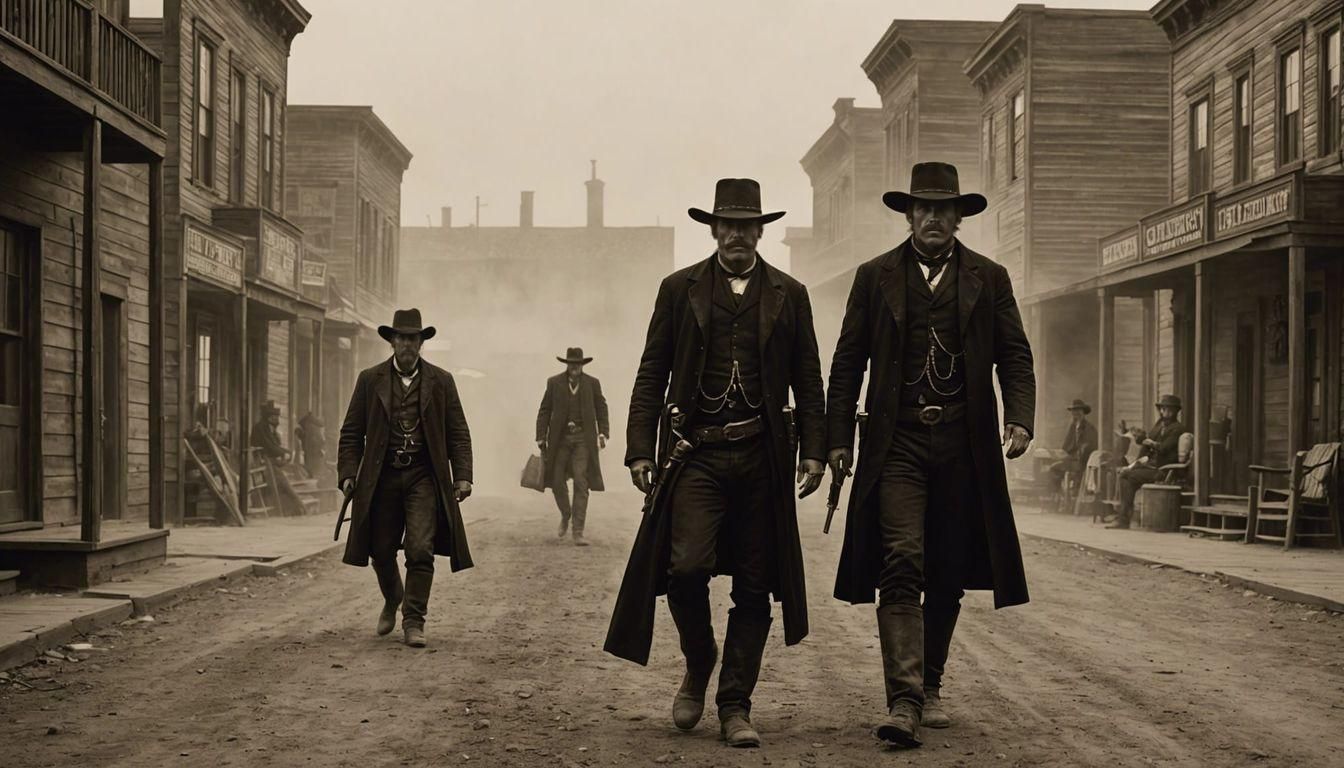 Old West Showdown in Tonalism Photography Style