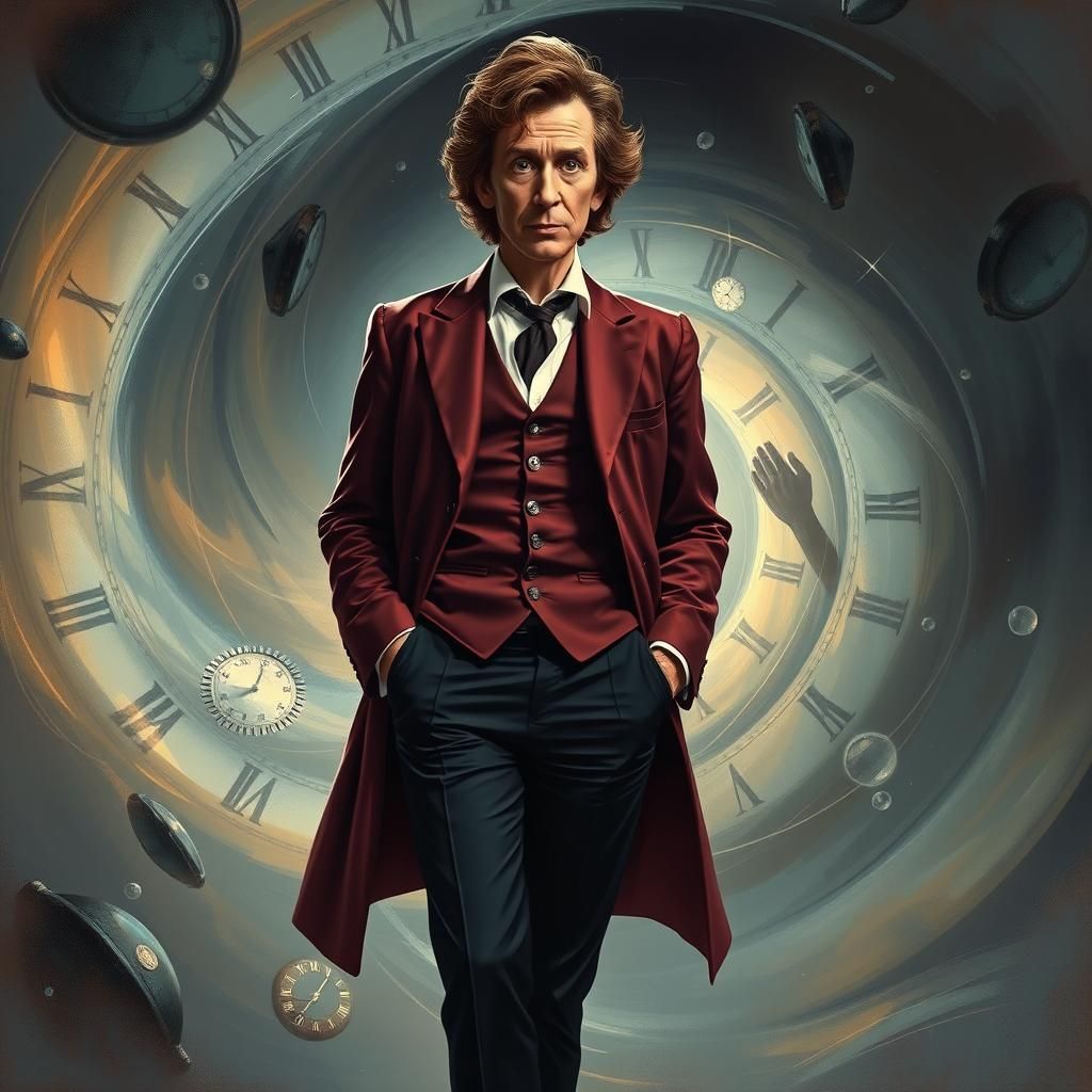 Eighth Doctor Portrait in Surreal Dreamlike Style