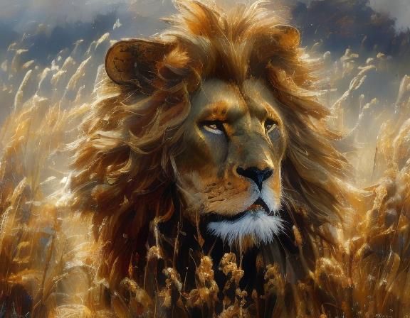 Wrong will be right, when 🦁comes in sight, At the sound of ...