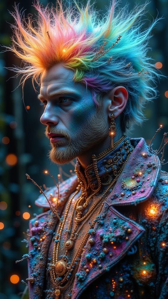 Gothic Fairy Punk Landscape in Surrealcore Style