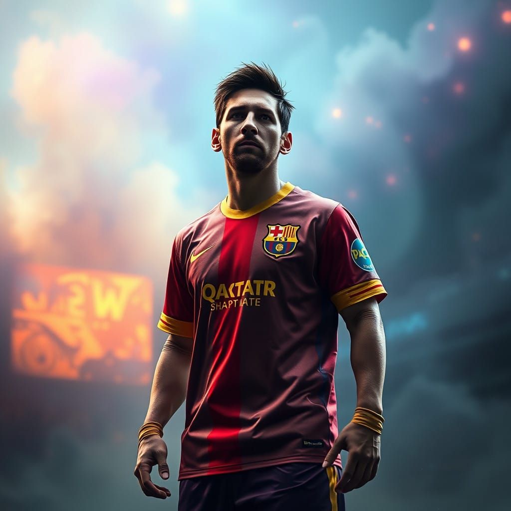 Golden Hero in Dreamlike Arena