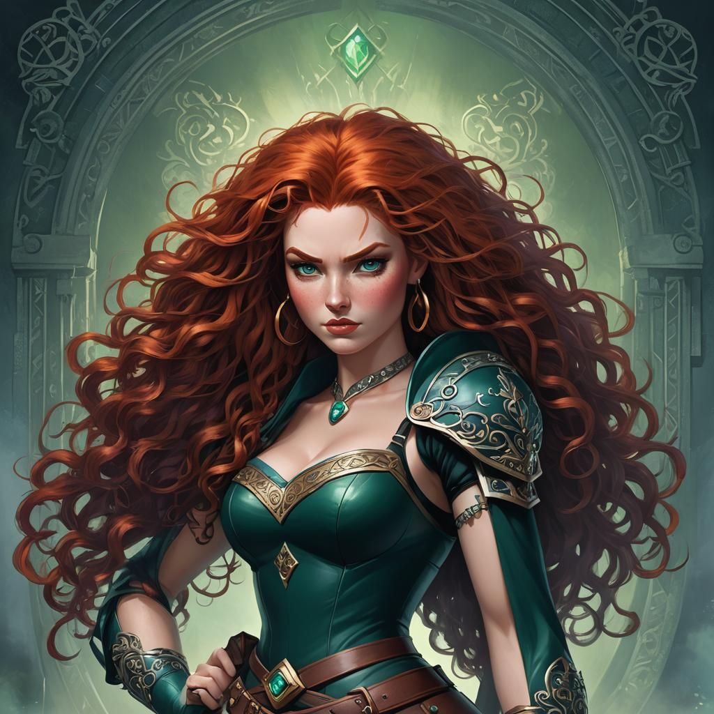 Heavy Metal Princess Merida Portrait in 8K