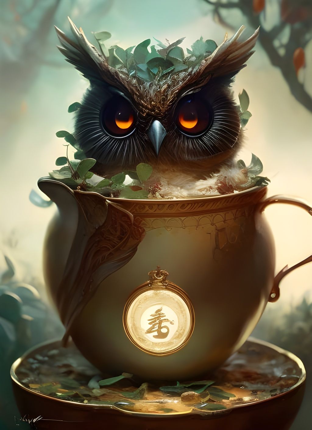 Owl in the Teapot