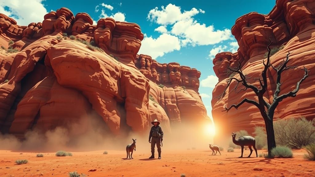 Man Survives the Harsh Australian Outback in a Thrilling Adv...
