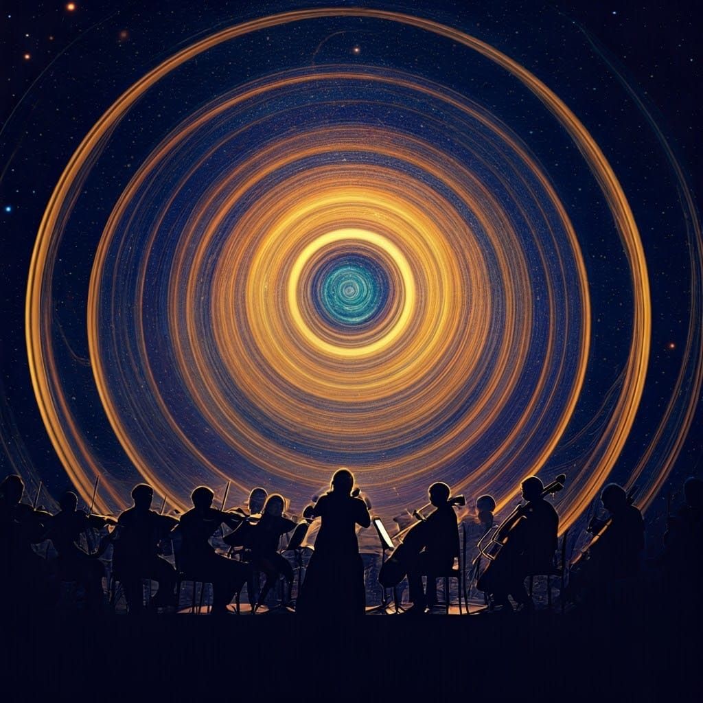Celestial Orchestra in Cosmic Dreamscape