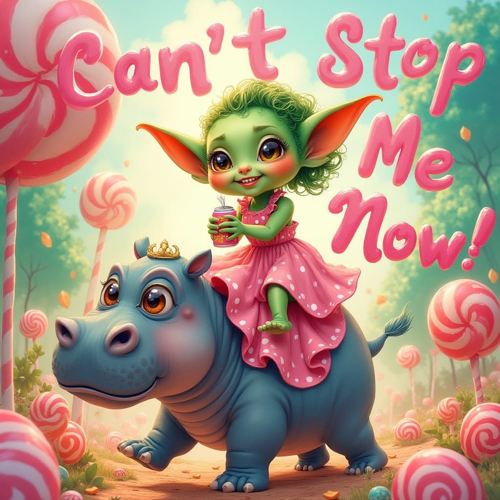 Goblin Joyride in Whimsical Candy Land