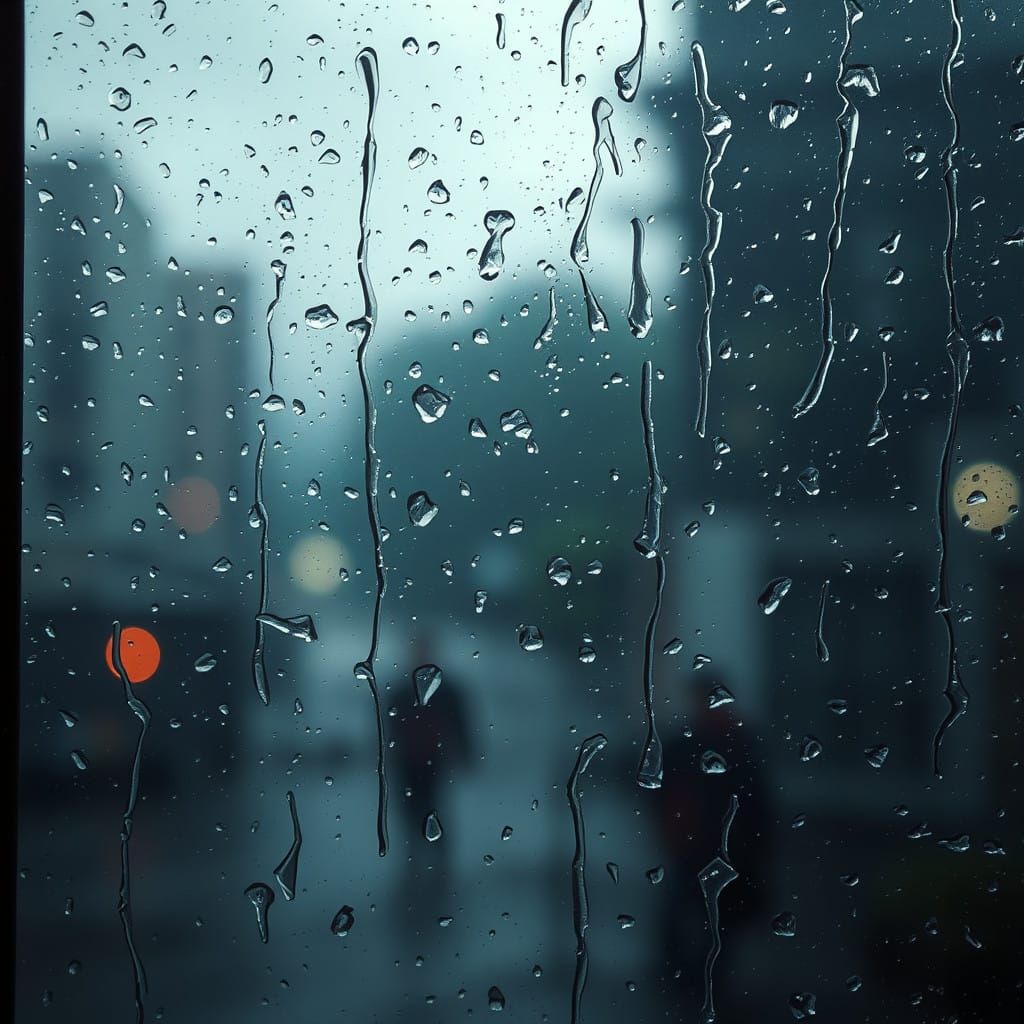 raindrops hitting your window