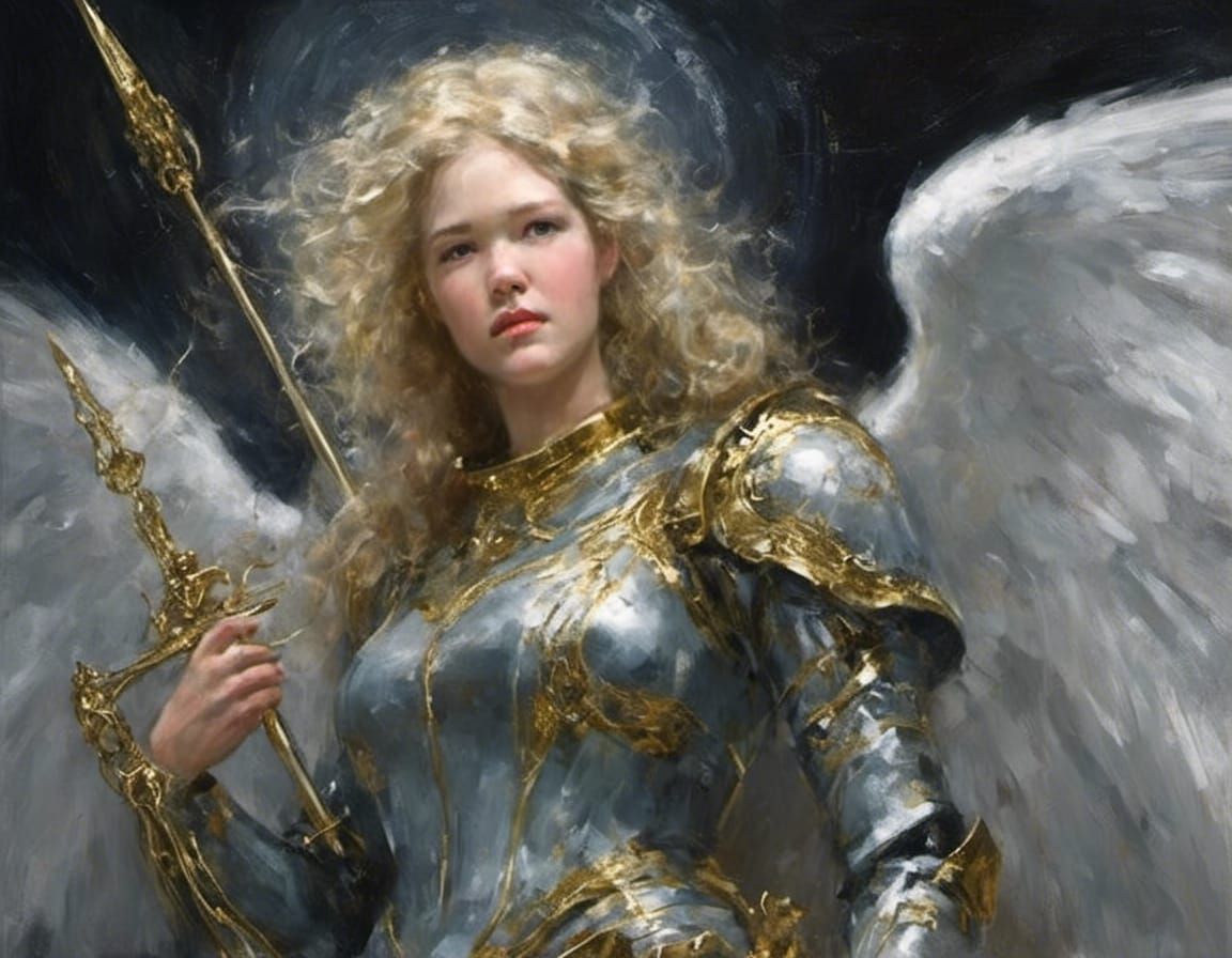 Realistic Angel on Spaceship