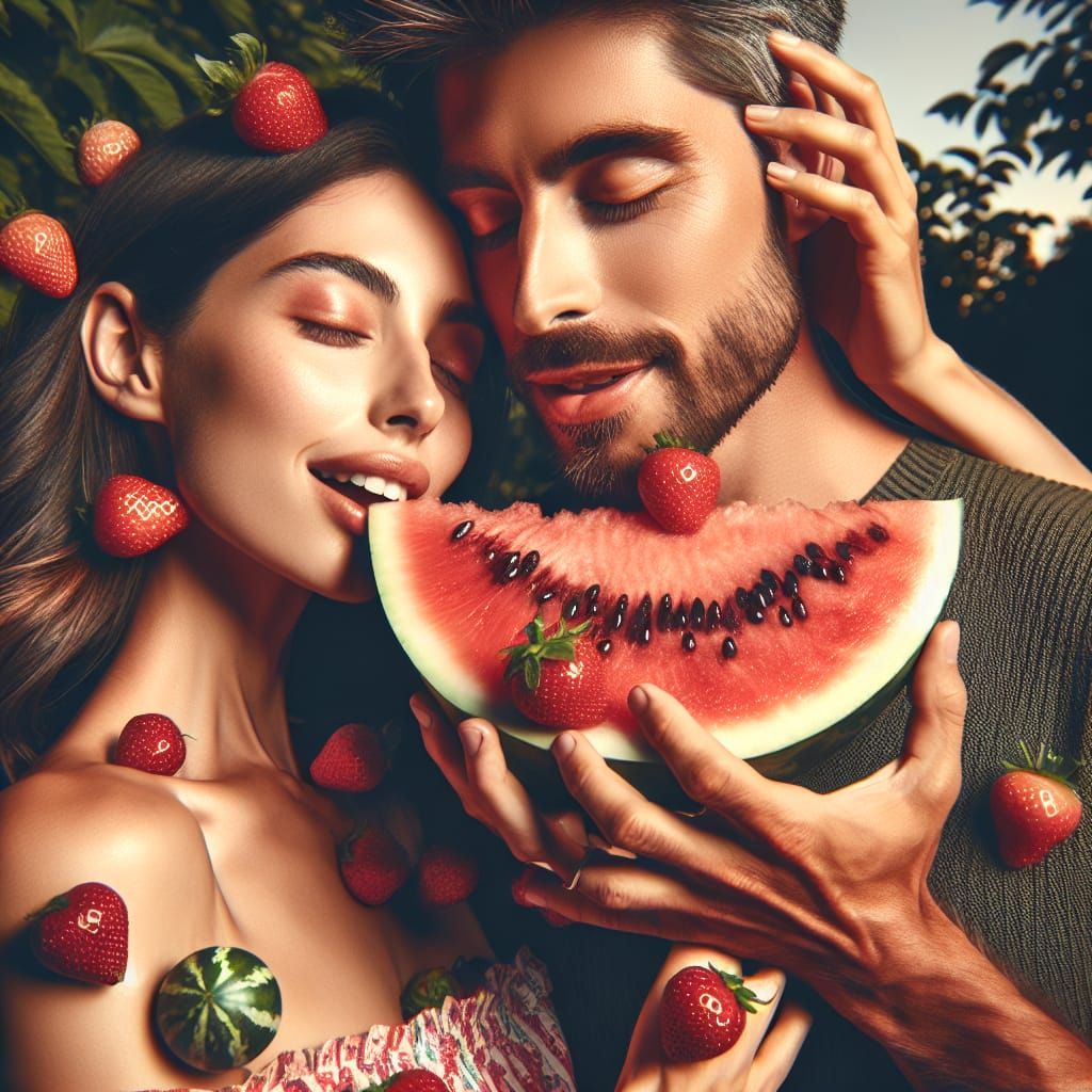 Summer Evening: Strawberries, Watermelon, and Romance