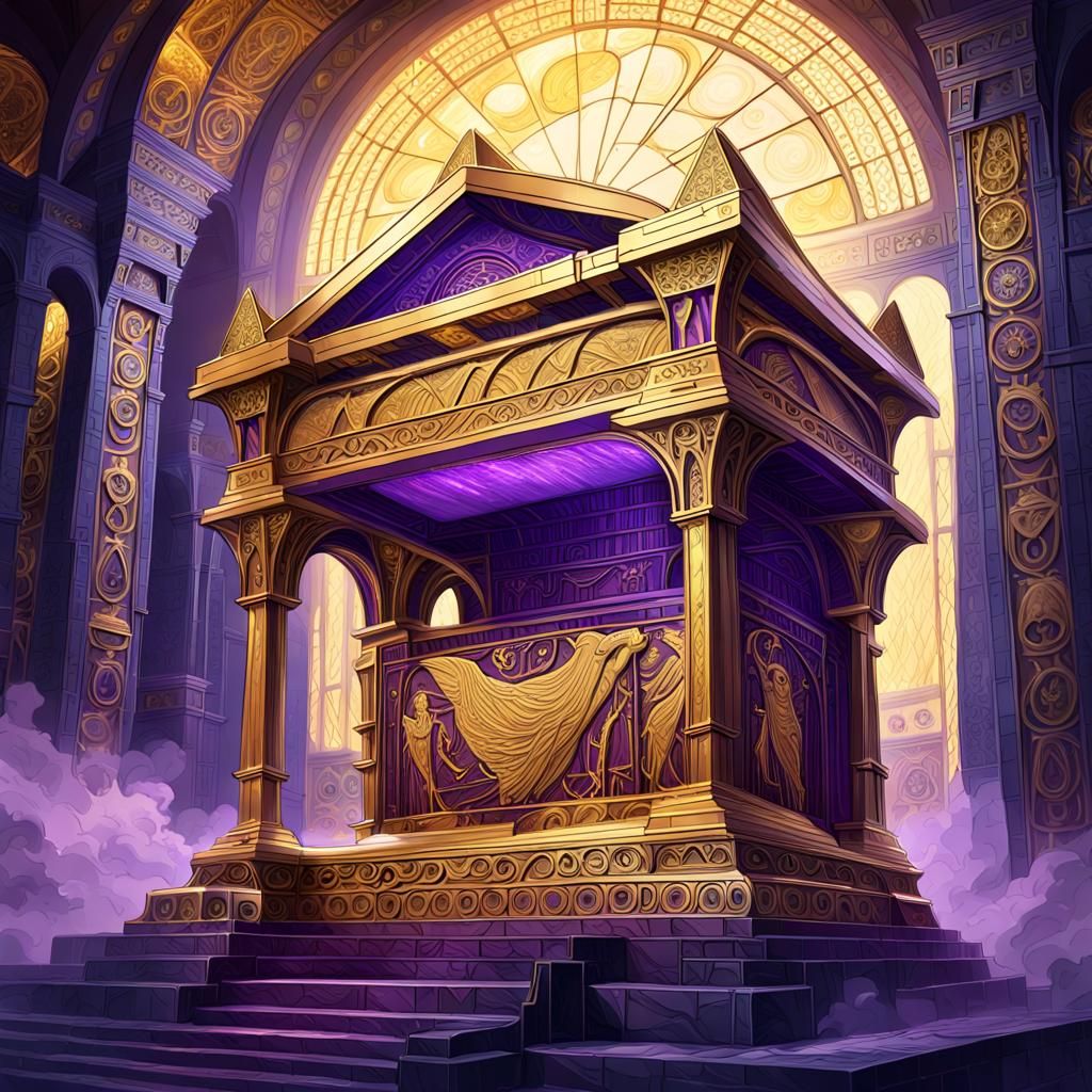 Ark of Covenant: Dark Fantasy Art Nouveau Masterpiece