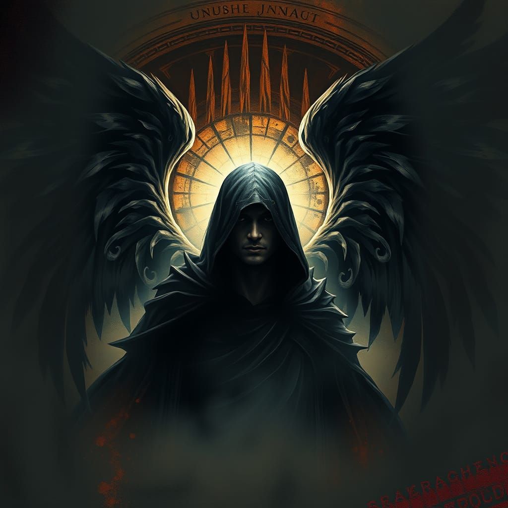 Gothic Male Avatar in Dark, Mystical Circle