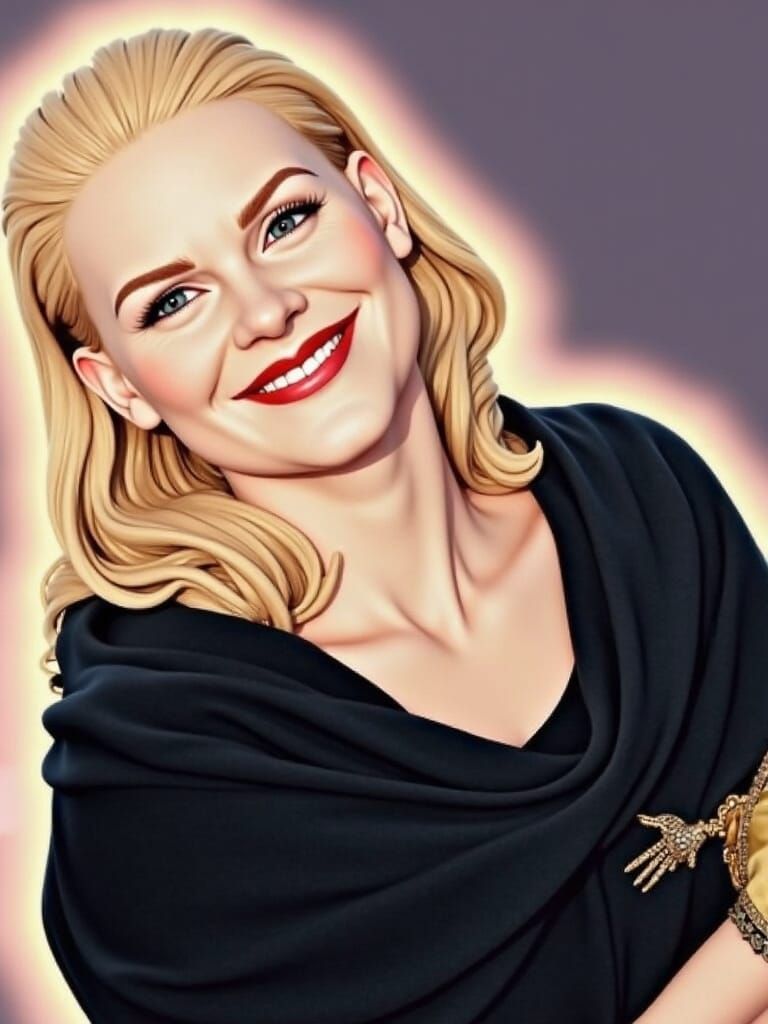 Nordic Queen Playing with Children in a Meadow