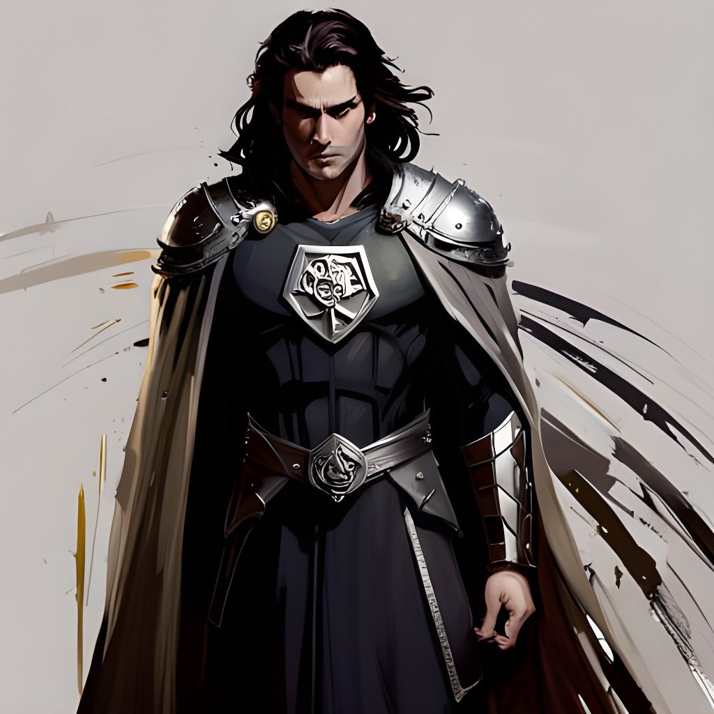 Corwin of Amber: Dark-Haired Warrior in Oil