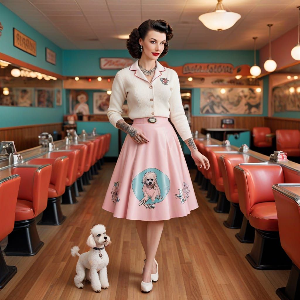 Tattoo Artist in 1950s Bowling Alley