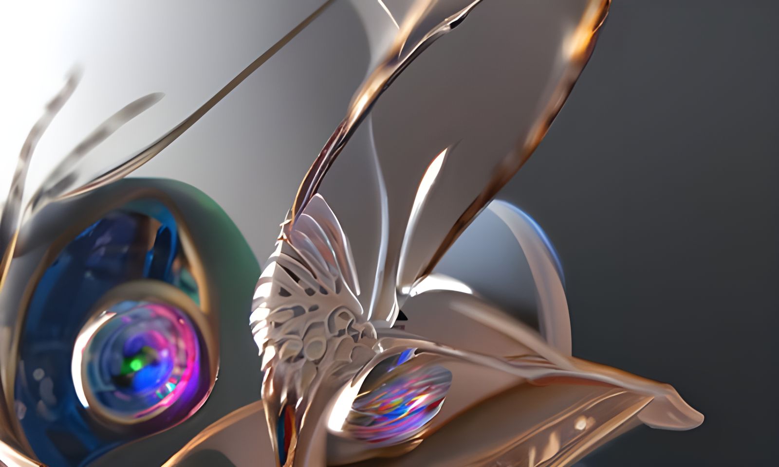 Earth Eye Emits Light Beam: 3D Rendered Art