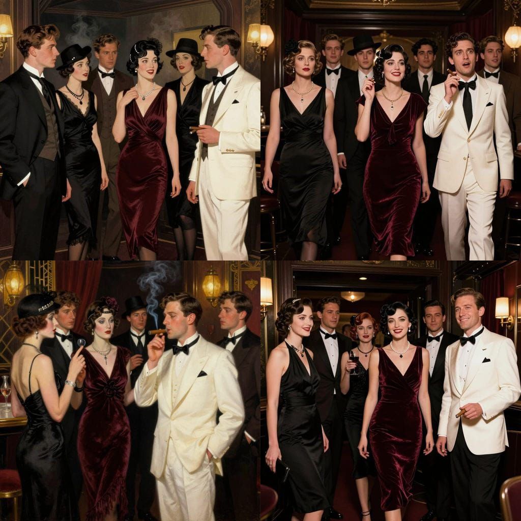 1920s Speakeasy Club Entry: Young People Seeking Escape