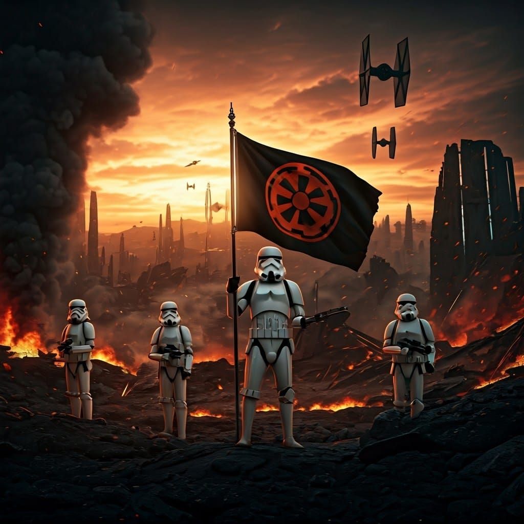 Imperial Stormtroopers Victorious Over Rebel City