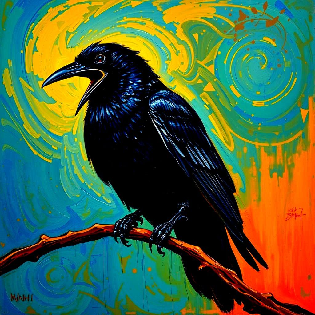 Trippy Raven