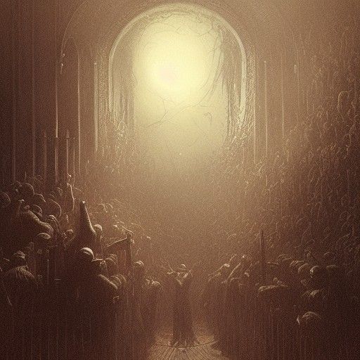 Horror Jolly Rancher in Engraving Style