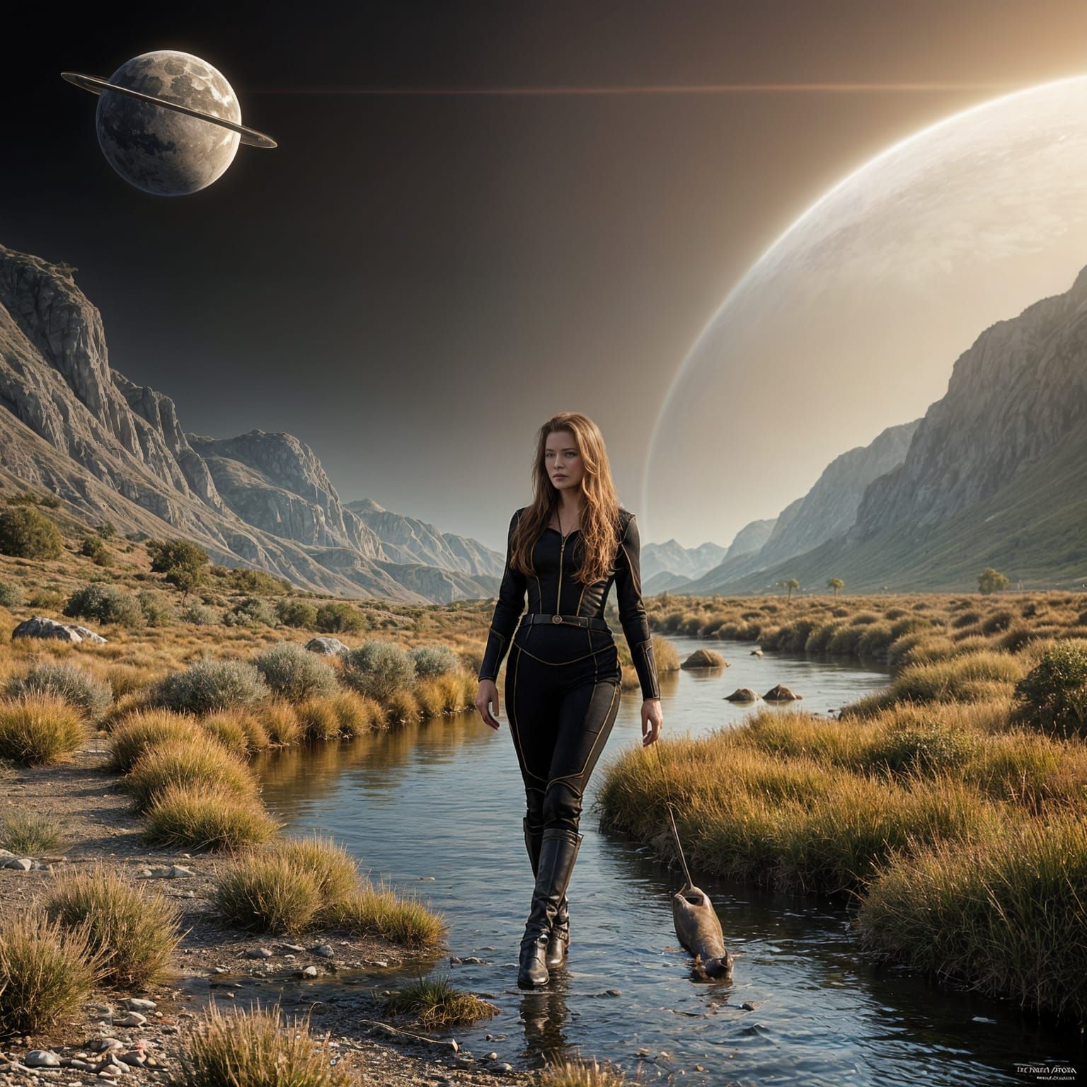 Captain Kathryn Janeway Walks Along a River in a Hauntingly ...